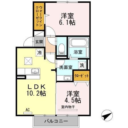 フルールの物件間取画像